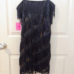 Forever 21 Glitter Fringe Dress